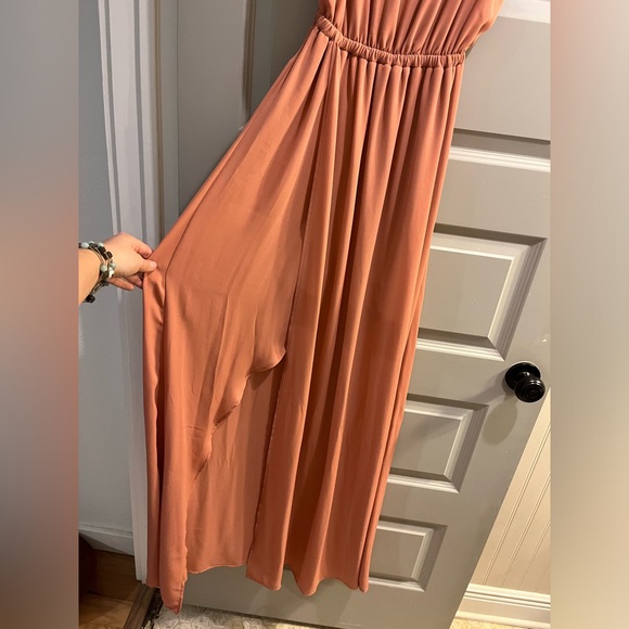 Show Me Your Mumu Kendall Maxi Dress Long - Rustic Mauve Crisp XS - Picture 7 of 8